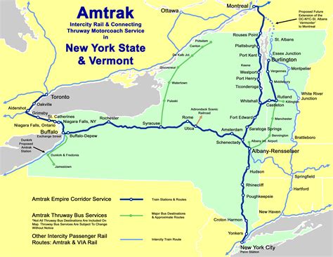 Amtrak Destinations from New York