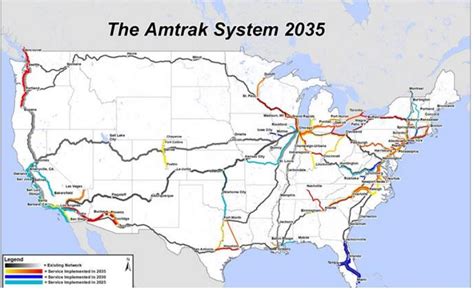 Amtrak Expansion Map