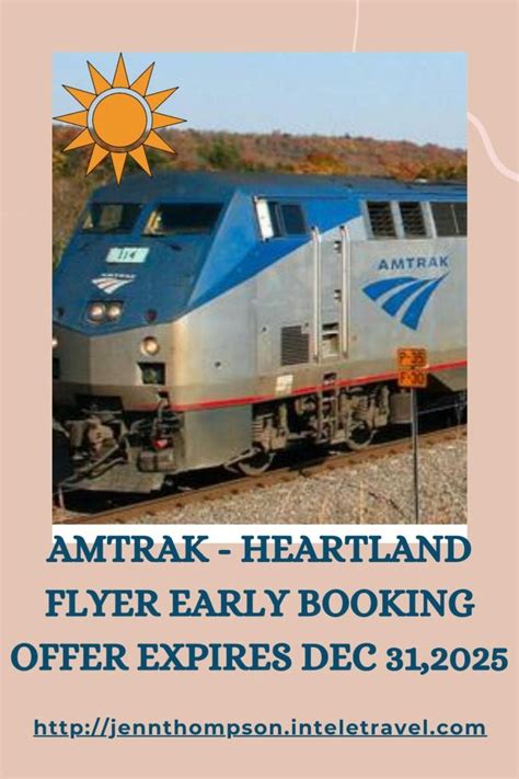 Amtrak Heartland Flyer Early Booking Offer Expires Dec 31 2025 Video