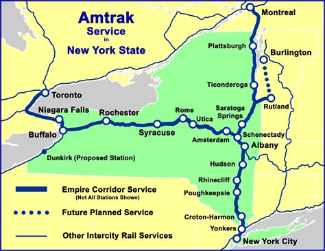 Amtrak Route Map New York