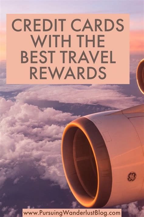 An Airplane Wing With The Words Credit Cards With The Best Travel Reward