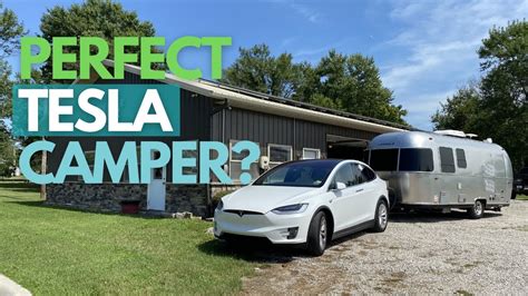 An Airstream And An Ev Tesla Model X Towing An Airstream Bambi Youtube