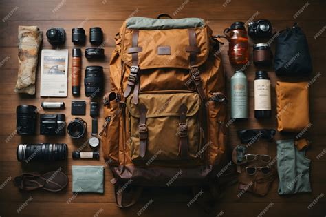 An Image Of A Traveler S Backpack Packed And Ready For An Epic Journey