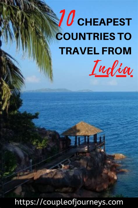 An Island With Palm Trees And The Words 10 Cheapest Countries To Travel From Linden