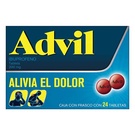 Analg Sico Advil 200 Mg Dolores Leves Caja Con 20 C Psulas