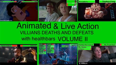 Animated Live Action Movie Villains Defeats Deaths With Healthbars