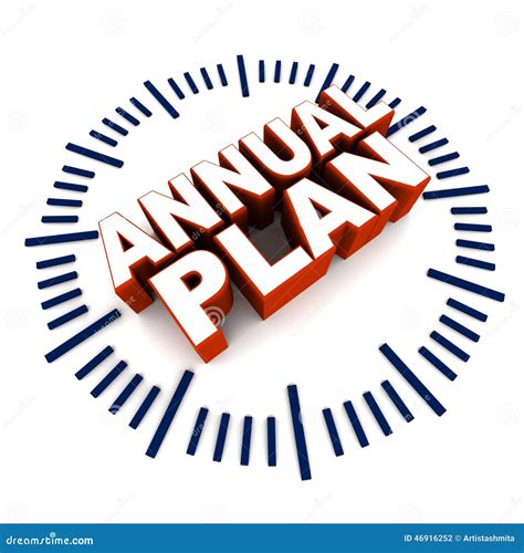 Annual Plan Stock Illustration Image 46916252