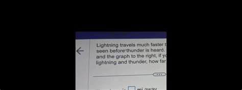 Answered Lightning Travels Much Faster T Seen Before Thunder Is Heard