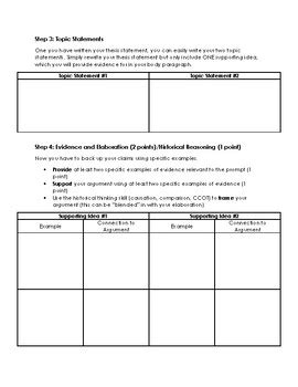 Ap World History Leq Graphic Organizer By Mx Sipko Ap World History