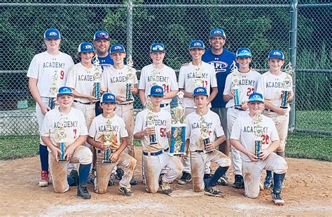 Api 12U Travel Baseball Has Outstanding Season Pasadena