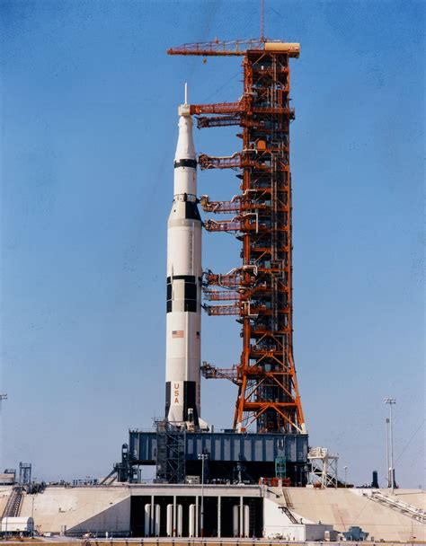 Apollo 13 Saturn V On Pad 39A After Rollout Photo Dated 16 December 1969