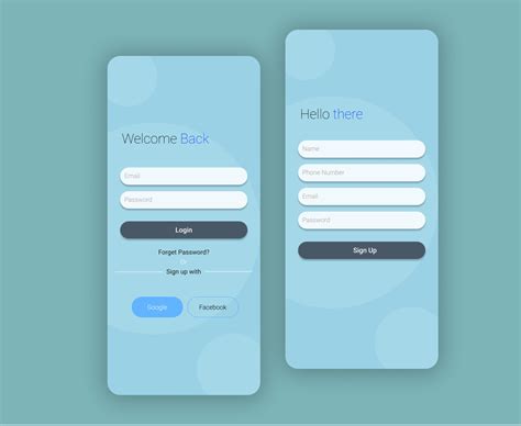 App Login Ui Design Figma