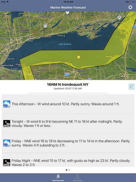 App Shopper Lake Ontario Noaa Marine Weather Forecast Weather