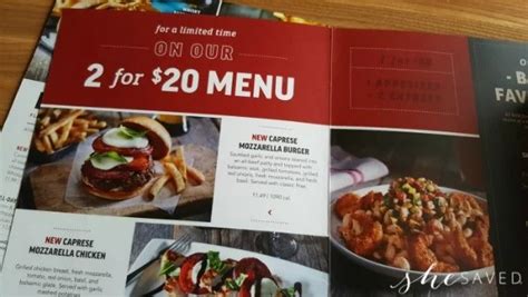 Applebees 2 For 20 And 2 For 25 Menu Items Shesaved