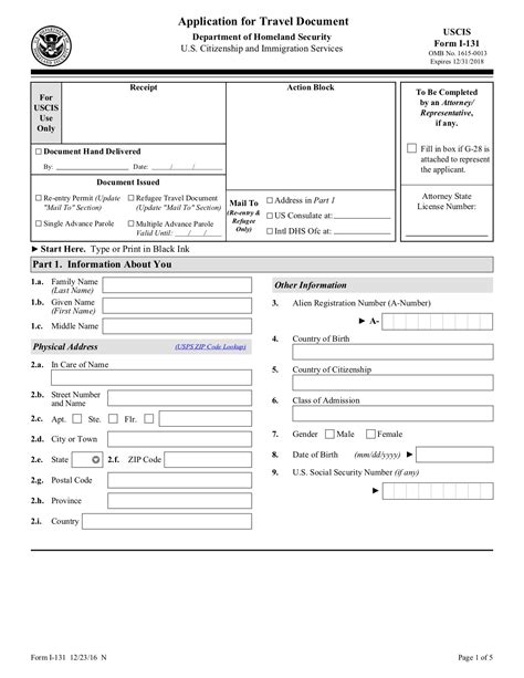 Apply For A Travel Document On Form I 131 Us Immigration Blog