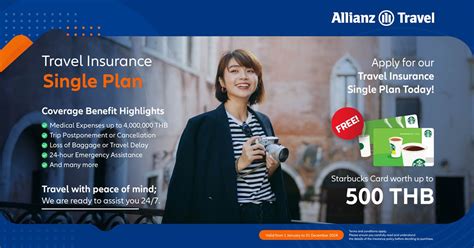 Apply For The Allianz Travel Single Plan Today And Receive A Starbucks