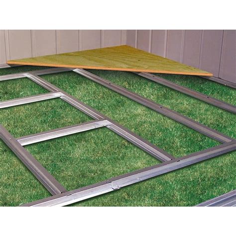 Arrow 5 93 Ft X 2 06 Ft Metal Storage Shed Floor Kit In The Storage