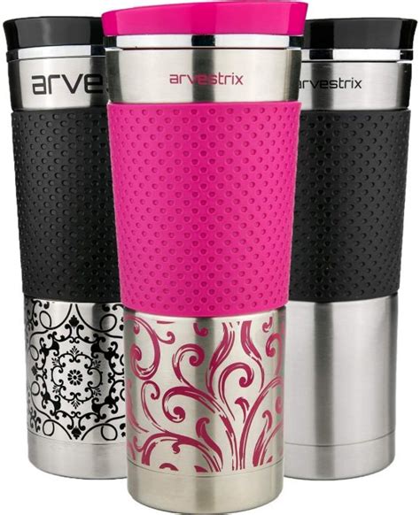 Arvestrix Travel Mug Stainless Steel Thermal Mug Vacuum Flask Leakproof Tumbler Coffee Mug