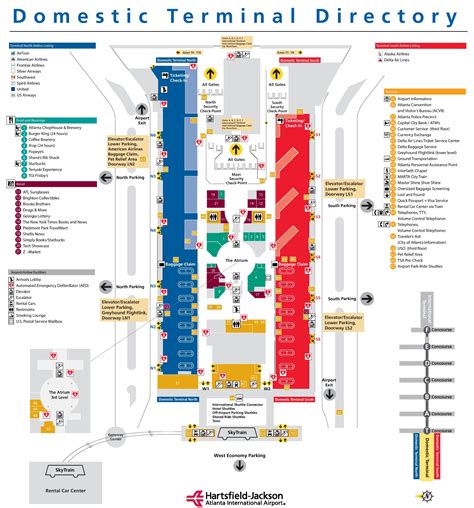 Atlanta Atl Airport Terminal Map