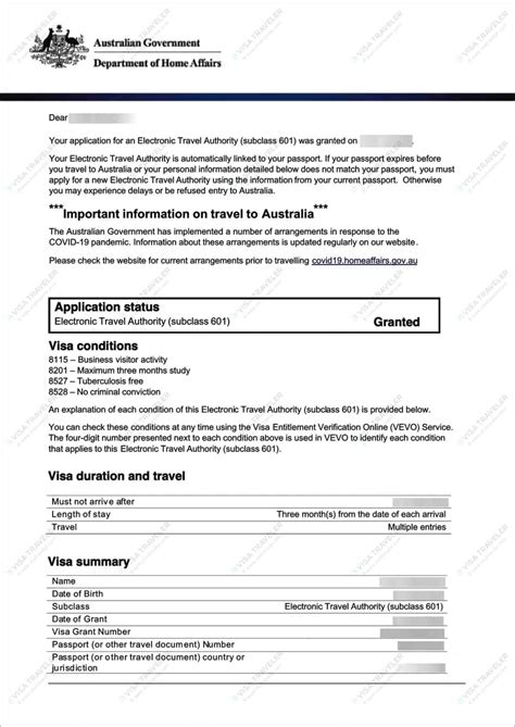 Australia Eta Electronic Travel Authority Eligibility And