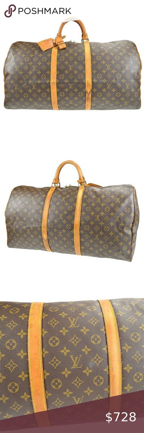 Authentic Louis Vuitton Travel Bag Keepall 60 Monogram Used Lv Handbag