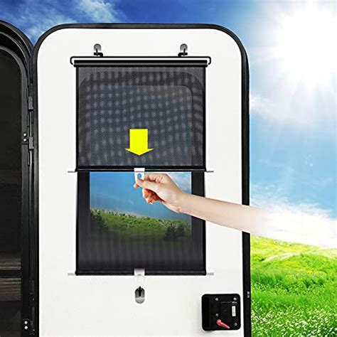 Auto Retractable Rv Door Window Shade Roller 15X26 8 Inch Titangear