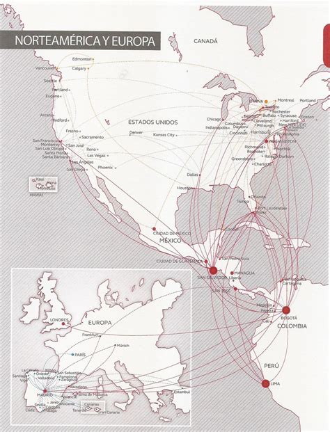 Avianca Route Map North America Europe November 2014 Flickr