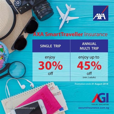 Axa Smarttraveller Promotion From Now Till 31 Aug 2018 Assure General Insurance