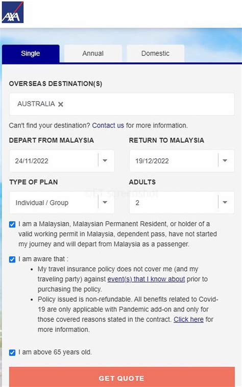 Axa Travel Insurance Malaysia Claim Form Besttravels Org