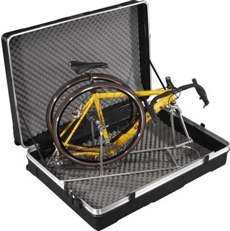 B W Bicycle Travel Case With Asf Black Abs Box 4 Wheels