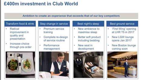 Ba Promises Major Investment In Club World London Air Travel