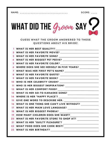 Bachelorette Game Ask The Groom Questions Bridal Bachelorette Party Bachelorette Party