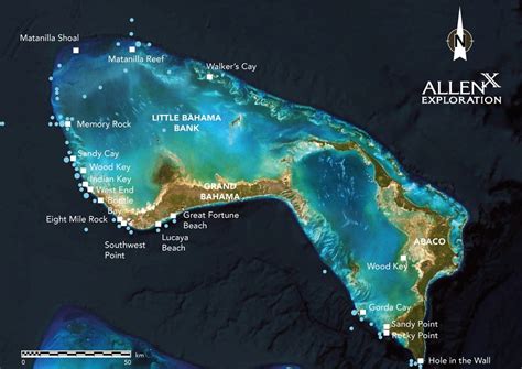 Bahamas Shipwreck Map