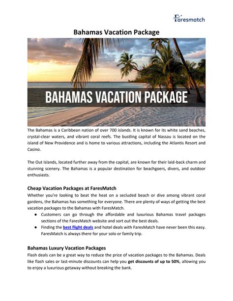 Bahamas Vacation Package All Inclusive Resorts By Jenny Wood Issuu