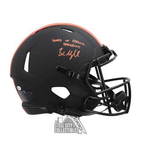 Baker Mayfield Inscription Autographed Cleveland Eclipse Authentic Full