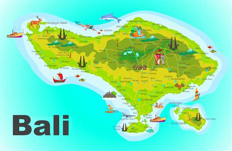 Bali Tourist Attractions Map Ontheworldmap Com