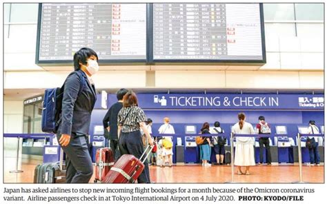 Bangkok Post Japan Stops Flight Bookings Despite Who Omicron Travel