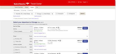 Bank Of America Travel Center How To Book Flights Creditcards Com