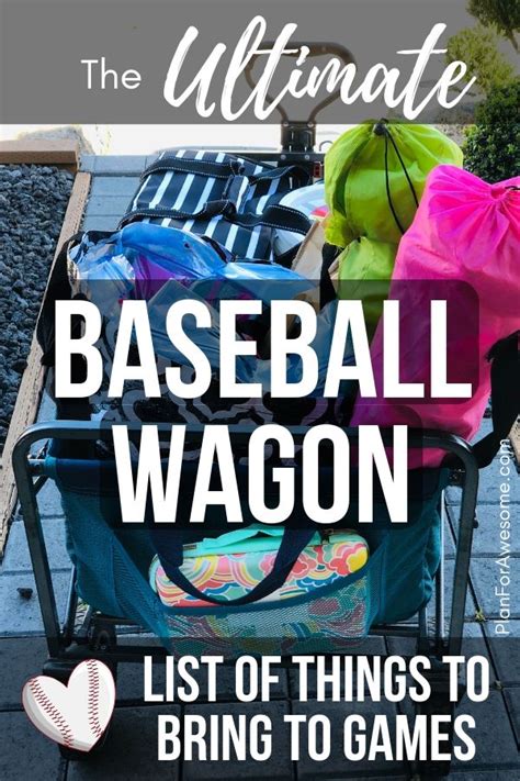 Baseball Mom Wagon The Ultimate List Of Things To Bring On Game Day