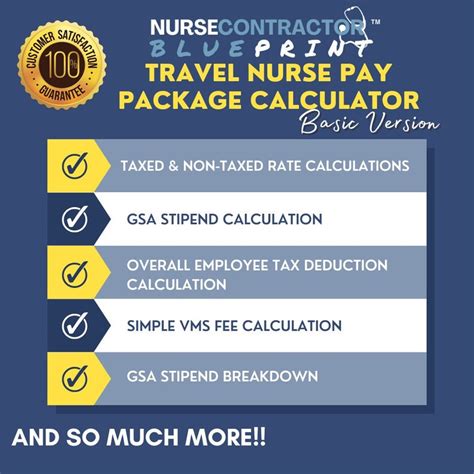 Basic Version Pay Package Calculator Nurse Travel Package Calculator