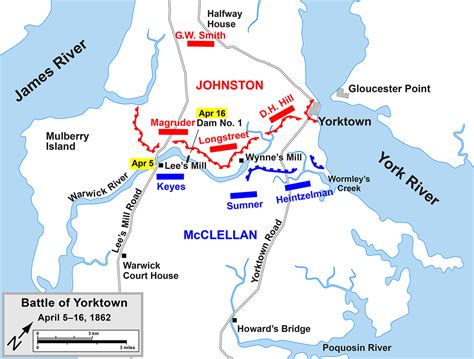 Battle Of Yorktown April 5 16Th 1862 Siege Of Yorktown Yorktown