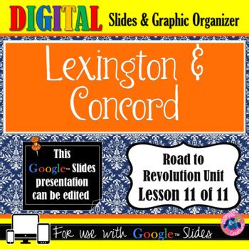 Battles Of Lexington And Concord Google Slides Distance Learning