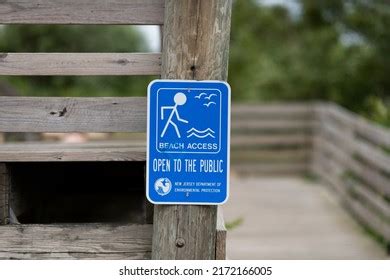 Beach Access Open Public Sign Stock Photo 2172166005 Shutterstock