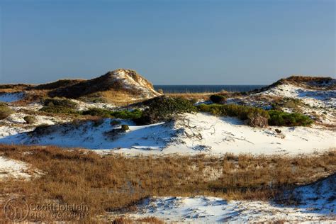 Beach And Sand Dunes At Topsail State Park And Nature Preserve On The