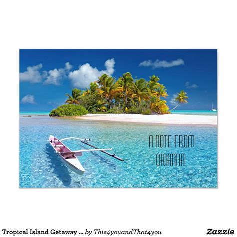 Beach Island Getaway Invitation Zazzle Island Getaway Beach