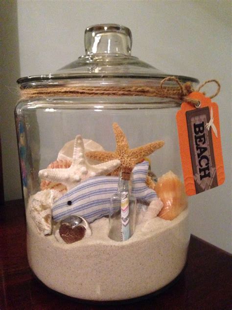 Beach Memory Jar Shells Sand And Momentums Collected From Our