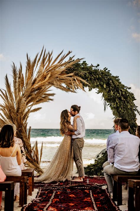 Beach Wedding Ceremony Mexico Tulum Destination Wedding Videos