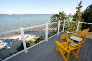 Beachfront Inn Deck Door County Lodging Resorts