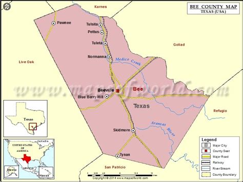 Bee County Texas Map Of Bee County Tx Where Is Bee County