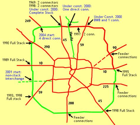 Beltway 8 Toll Map Large World Map